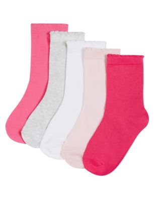 5 Pairs of Freshfeet&trade; Cotton Rich Socks with Silver Technology &#40;1-7 Years&#41;